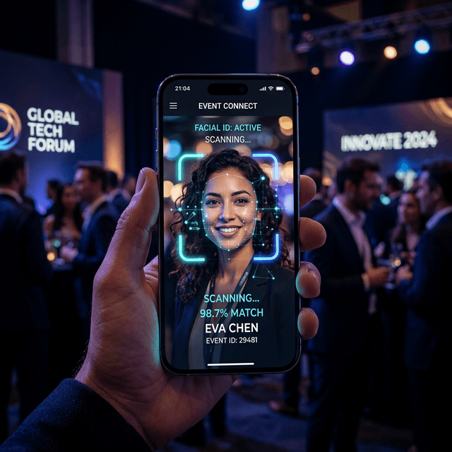 Photo distribution with face detection